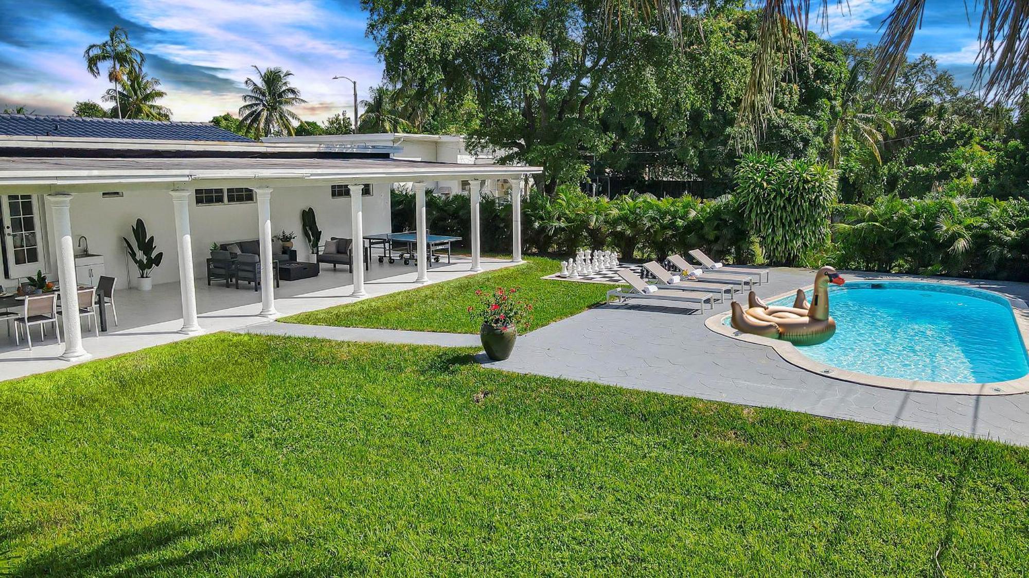 New Tropical Oasis Retreat In Miami 빌라 외부 사진